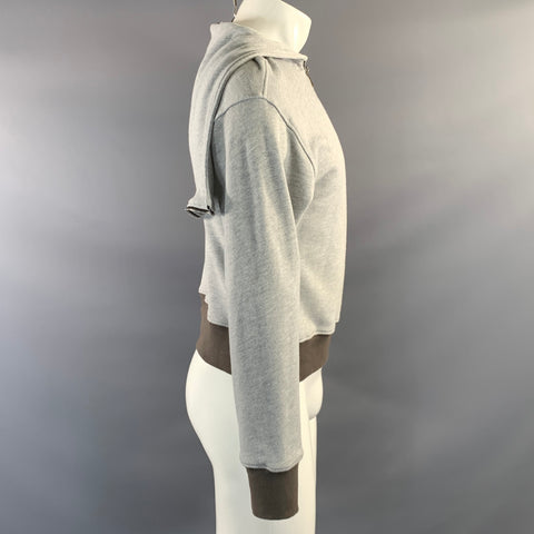ENFANTS RICHES DEPRIMES ERD S Grey Cotton Half Zip Sweatshirt
