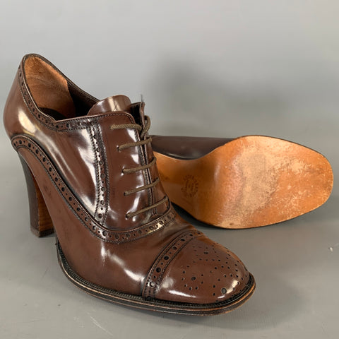 STEPHANE KELIAN Size 6.5 Brown 270053 Spectator Pumps