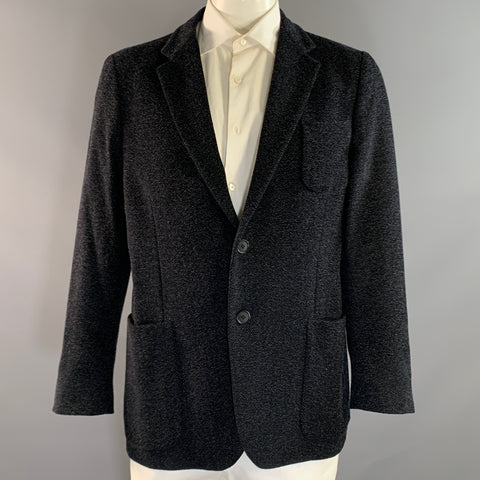 GIORGIO ARMANI FW2018 Navy Grey Wool Blend Notch Lapel Sport Coat