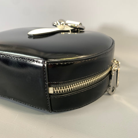 REBECCA MINKOFF SS2019 Black White Leather Clutch Handbag