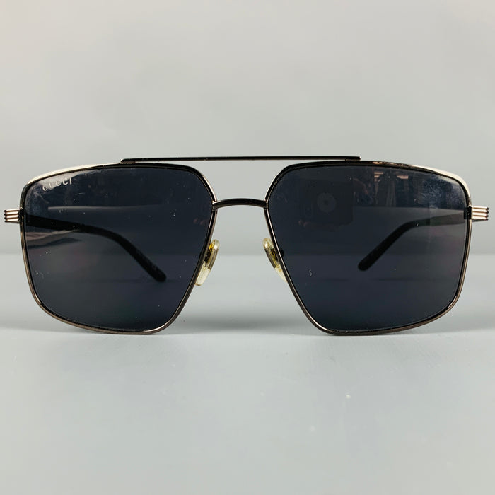 GUCCI Black Metal Sunglasses