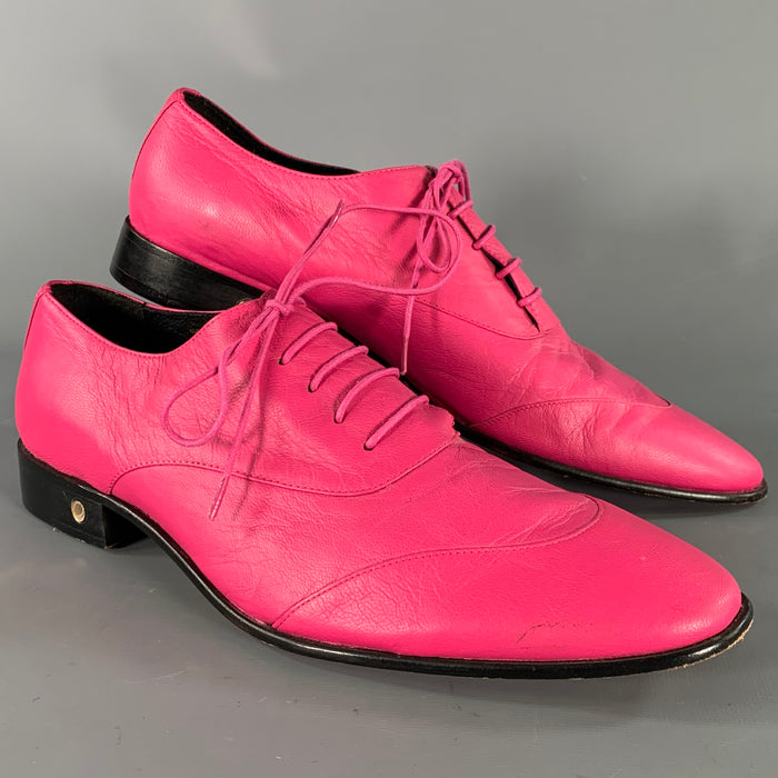 VERSACE for H&M Size 9 Pink Leather Lace Up Shoes