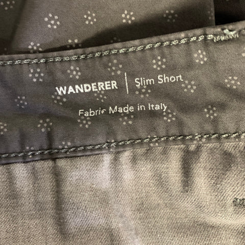 ADRIANO GOLDSCHMIED Size 36 Grey Geometric Cotton Blend Shorts