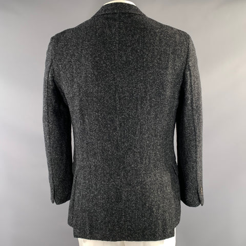 LOUIS VUITTON Size 44 Grey RM082 MNJA87W9M Wool & Alpaca Notch Lapel Jacket