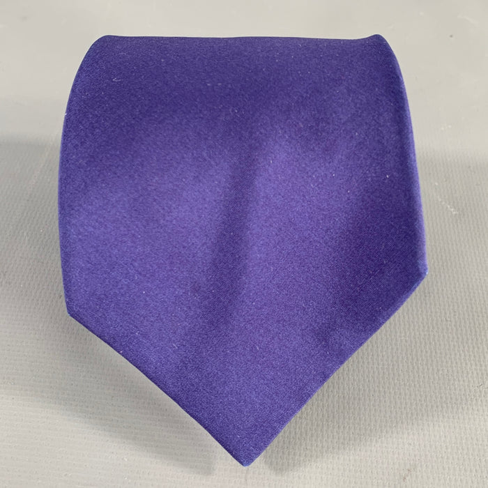 PRADA Purple Blue Silk Tie