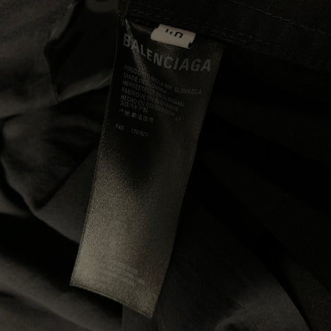 BALENCIAGA FW2020 Size M Black Cotton Pagoda Jacket