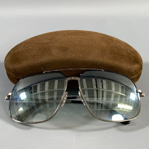 TOM FORD Gunmetal Aviator Sunglasses