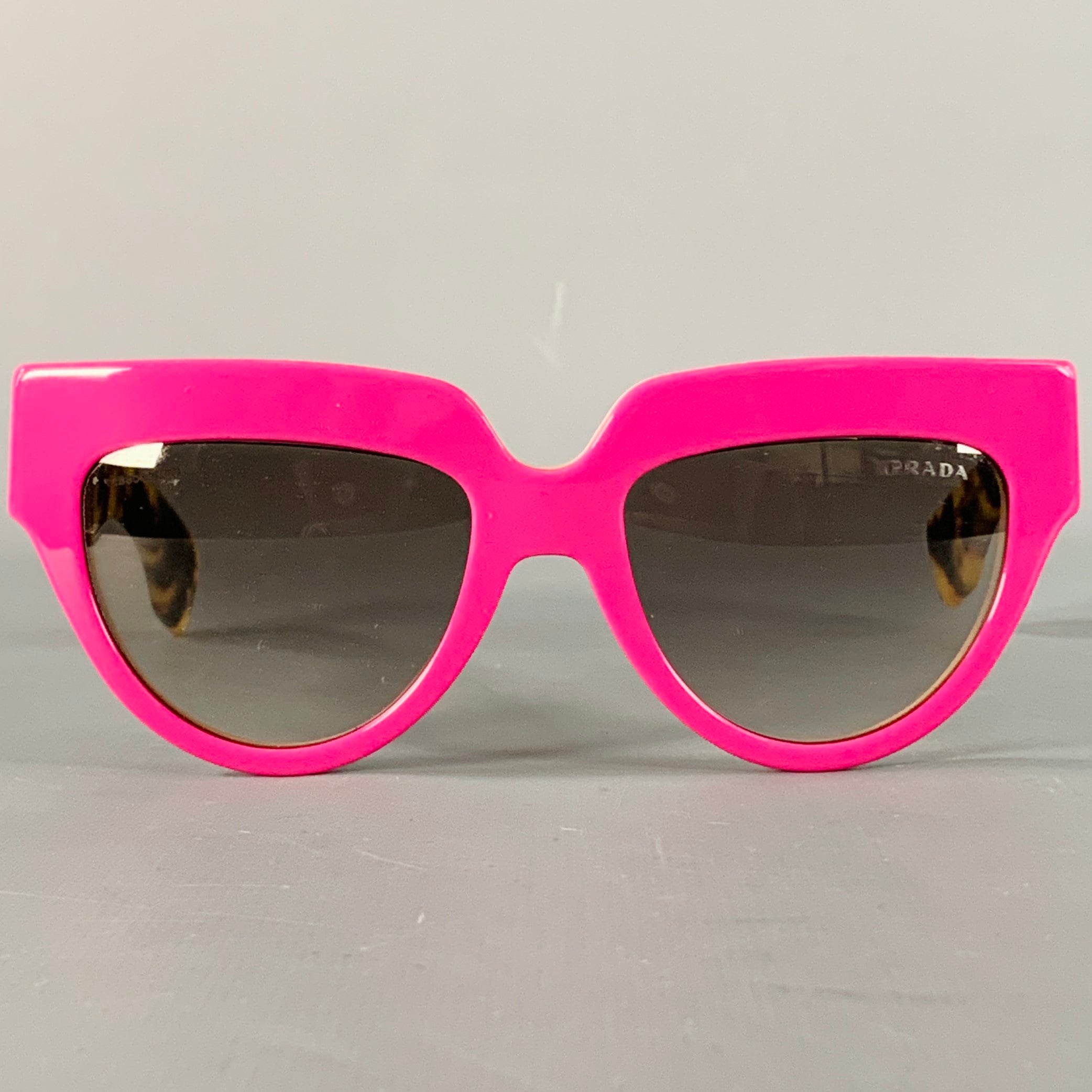 Prada Pink Tortouise Sunglasses Prada SPR 22Z-F Pink/Tortoise Acetate Gradient Sunglasses w  main image 3