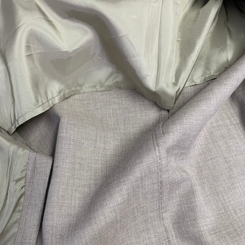 ARMANI COLLEZIONI Size 44 Regular Grey Beige Woven Notch Lapel Sport Coat