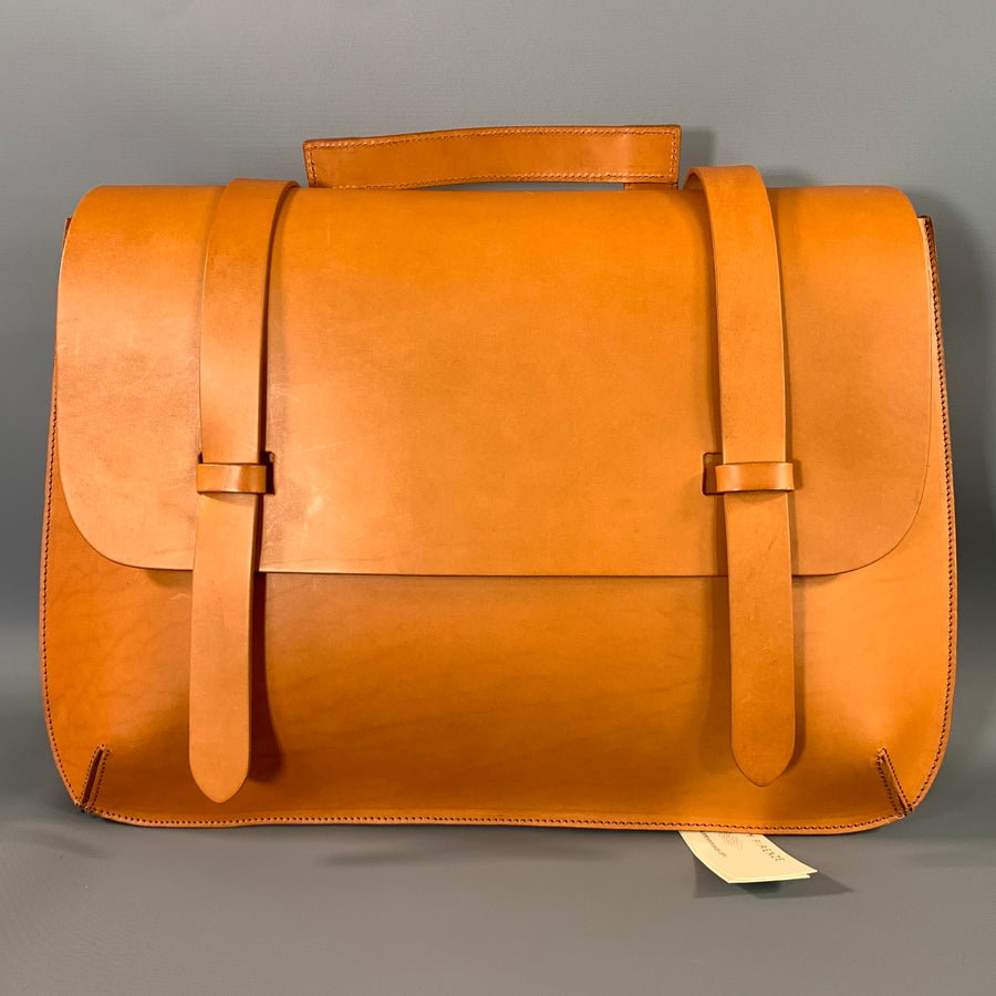 INFINITY FIRENZE Brown Leather Briefcase Bag