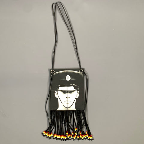 JW ANDERSON Black White Portrait Nylon Bag