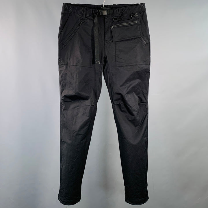 CAYL Size M Mountain 2 Black Nylon Blend Drawstring Casual Pants