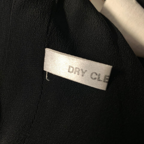 CHLOE Size 4 Black Silk Blend Notch Lapel Jacket