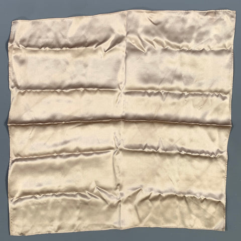 SUMMER TOMPKINS Cream Rose gold Silk Scarf