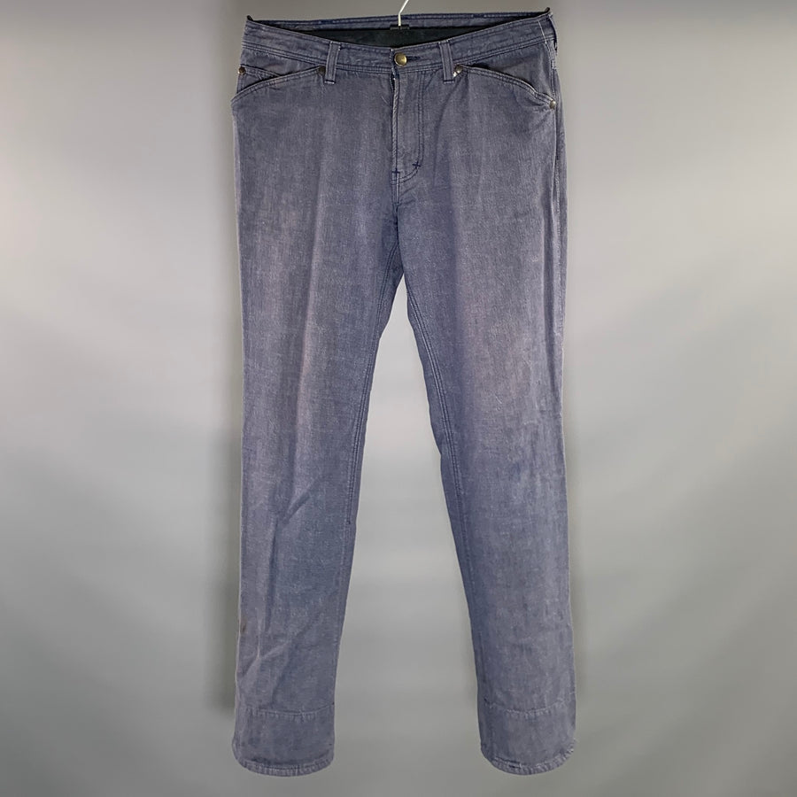 NUMBER (N)INE Size 31 Blue Cotton Straight leg Jeans