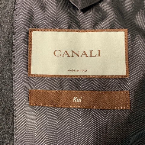 CANALI Chest Size 42 Grey Cashmere Blend Notch Lapel Sport Coat