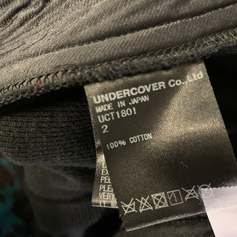 UNDERCOVER Size M Black Cotton Asymmetrical Coat