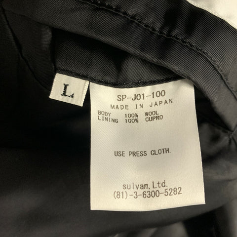 SULVAM Chest Size M Black Notch Lapel Sport Coat