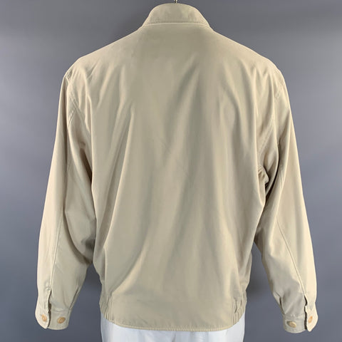 ERMENEGILDO ZEGNA Cream Acetate & Curpo Button Up Jacket