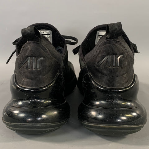 NIKE Size 10.5 Black Mesh Runner Sneakers