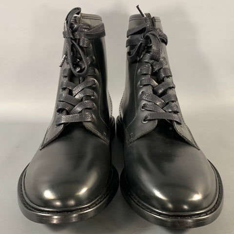IRO Size 9 Black Leather Lace Up Boots