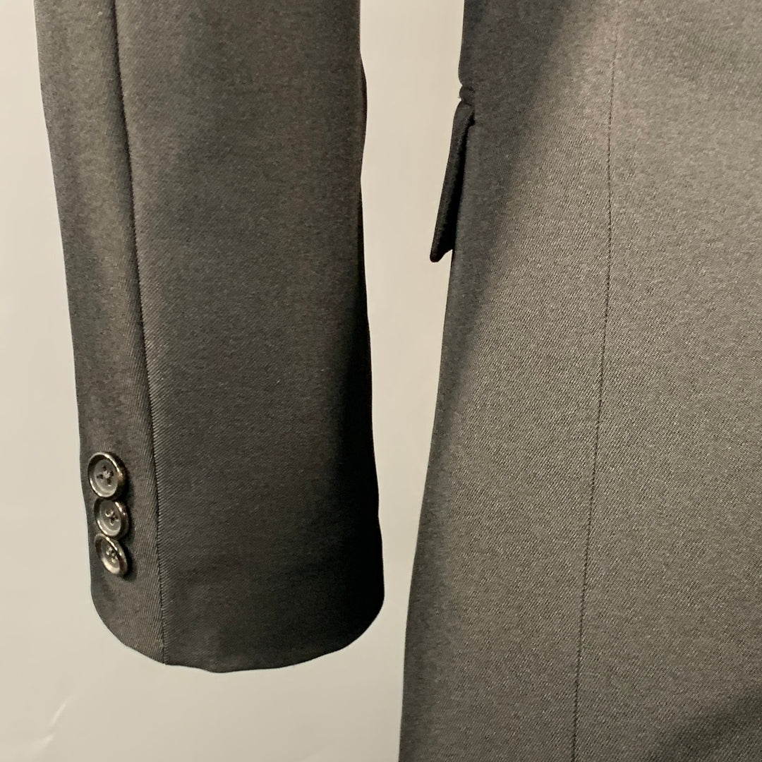 COMME des GARCONS HOMME PLUS AD2024 Size M Black Twill Wool Cutout Sport Coat