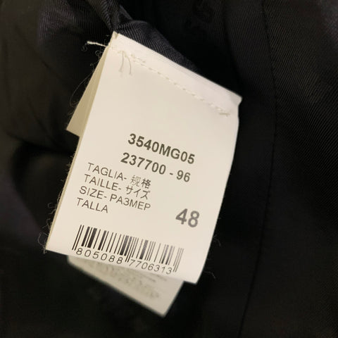 MSGM Chest Size 38 Grey Black Window Pane Wool Notch Lapel Sport Coat