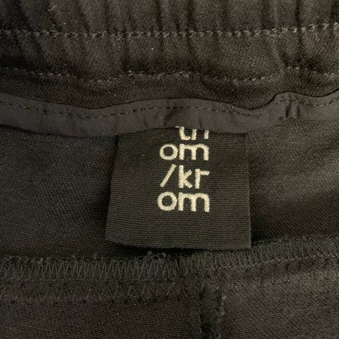 THOM KROM Size L Black Cotton & Elastane Drop Crotch Casual Pants