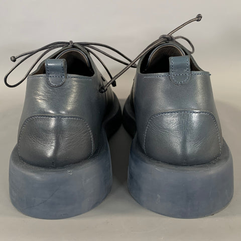 MARSELL GOMELLO Size 8 Navy Leather Lace Up Shoes