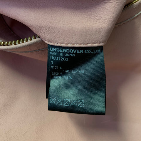 UNDERCOVER Size M Pink Leather Reversible Jacket
