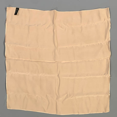SUMMER TOMPKINS Cream Rose gold Silk Scarf