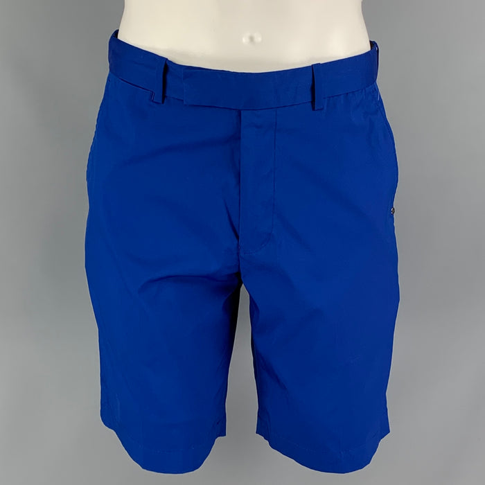 RLX by RALPH LAUREN Size 32 Royal Blue Polyester Flat Front Shorts