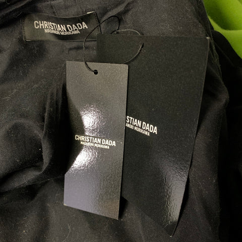 CHRISTIAN DADA Size 36 Green Wool Hooded Coat