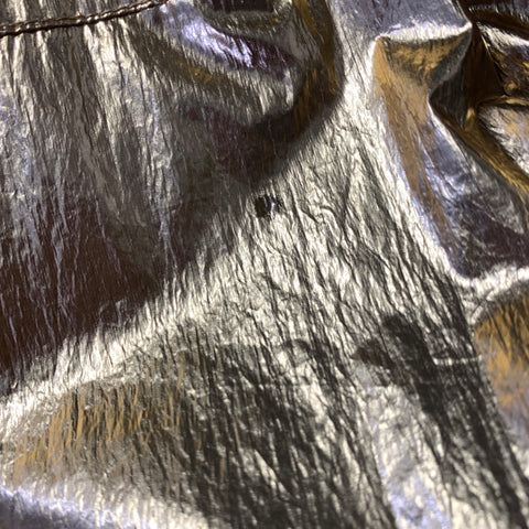 ZADIG & VOLTAIRE Size XS Gold Polyamide Metallic Zip Up Jacket