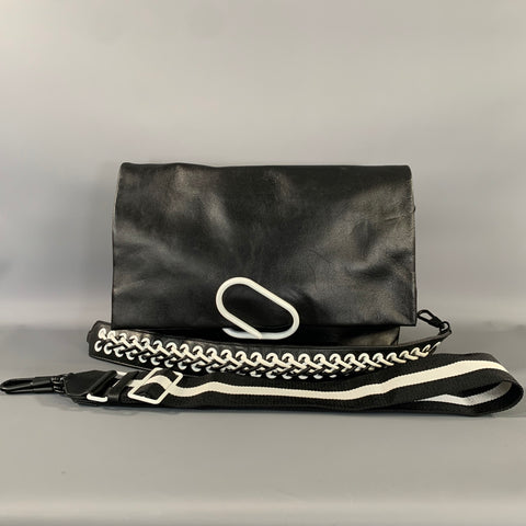 3.1 PHILLIP LIM Black White Leather Cross Body Bag