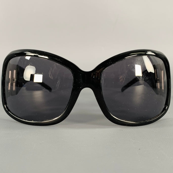 DOLCE & GABBANA Black Silver Rhinestones Sunglasses