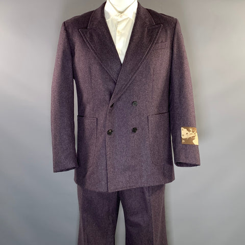 ENFANTS RICHES DEPRIMES ERD FW2021 L Purple Wool Double Breasted 34 36 Suit