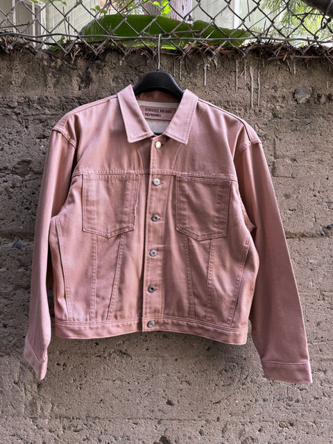 ENFANTS RICHES DEPRIMES ERD SS2018 Size M Pink Patches Cotton Trucker Jacket