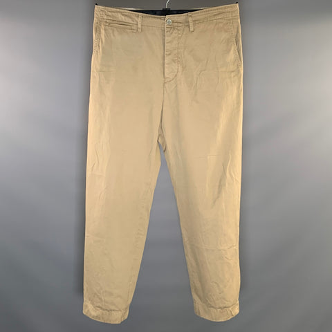 VISVIM Size XL Khaki Cotton Button Fly Casual Pants
