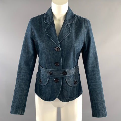 PAUL SMITH PINK Size M Blue Cotton Button Up Jacket
