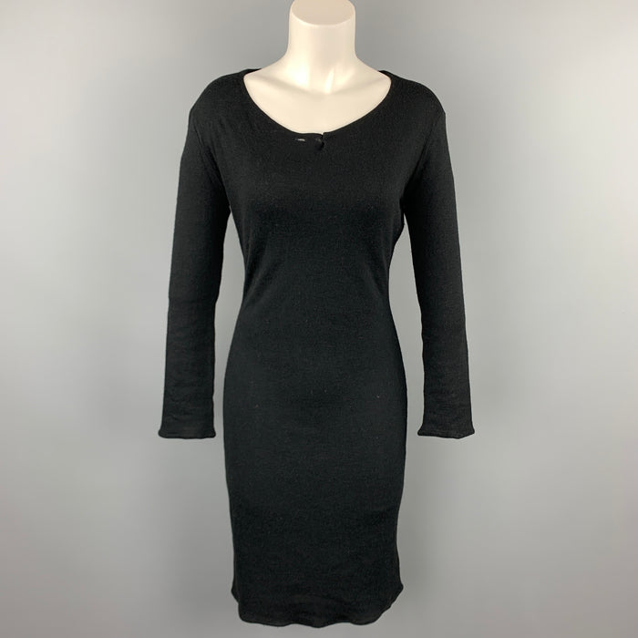 MAISON MARTIN MARGIELA Size S Black Viscose / Wool Sweater Dress