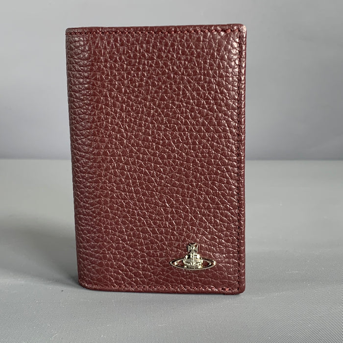 VIVIENNE WESTWOOD One Size Burgundy Leather Wallet