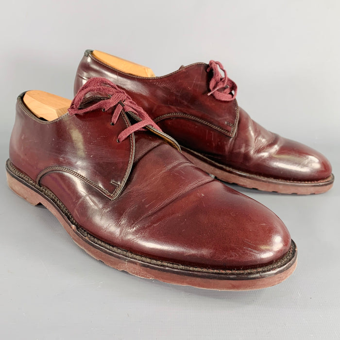 PS by PAUL SMITH Size 10 Merton Brown Burgundy Leather Lace-Up Derby Shoes