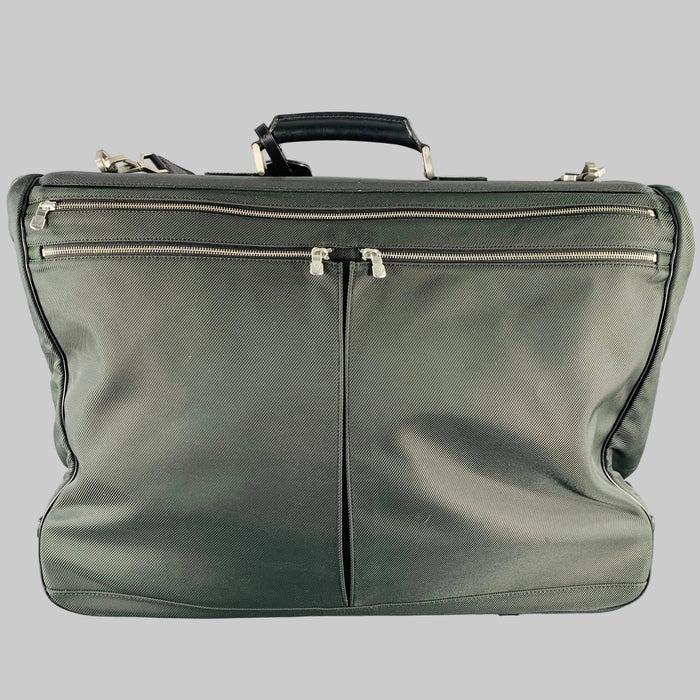 LOUIS VUITTON Taiga Santore Ardoise Green Black Two Tone Nylon Leather Travel Suitcase Bag