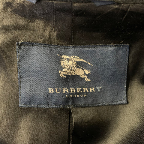 BURBERRY Chest Size 44 Size 44 Grey Dark Grey Wool Trenchcoat