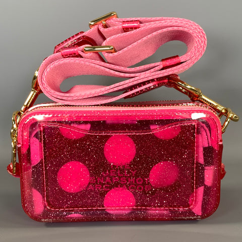MARC JACOBS Pink Gold Glitter PVC Shoulder Bag
