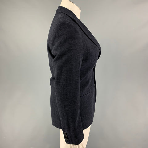 GIORGIO ARMANI Size 10 Navy Wool Jacket Blazer