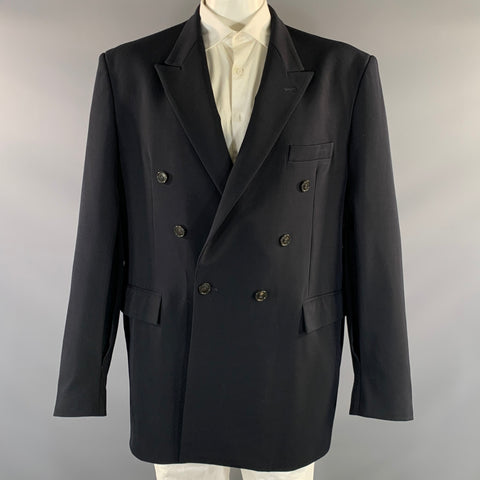 VETEMENTS S/S2019 Chest Size L Black Wool Blend Oversized Sport Coat