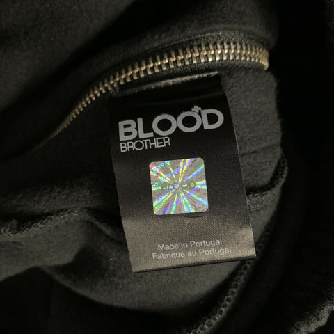 BLOOD BROTHER Size L Black Cotton Wide Leg Casual Pants