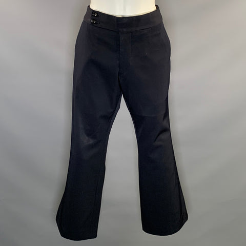 COMME des GARCONS Size M Navy Wool Wide Leg Dress Pants